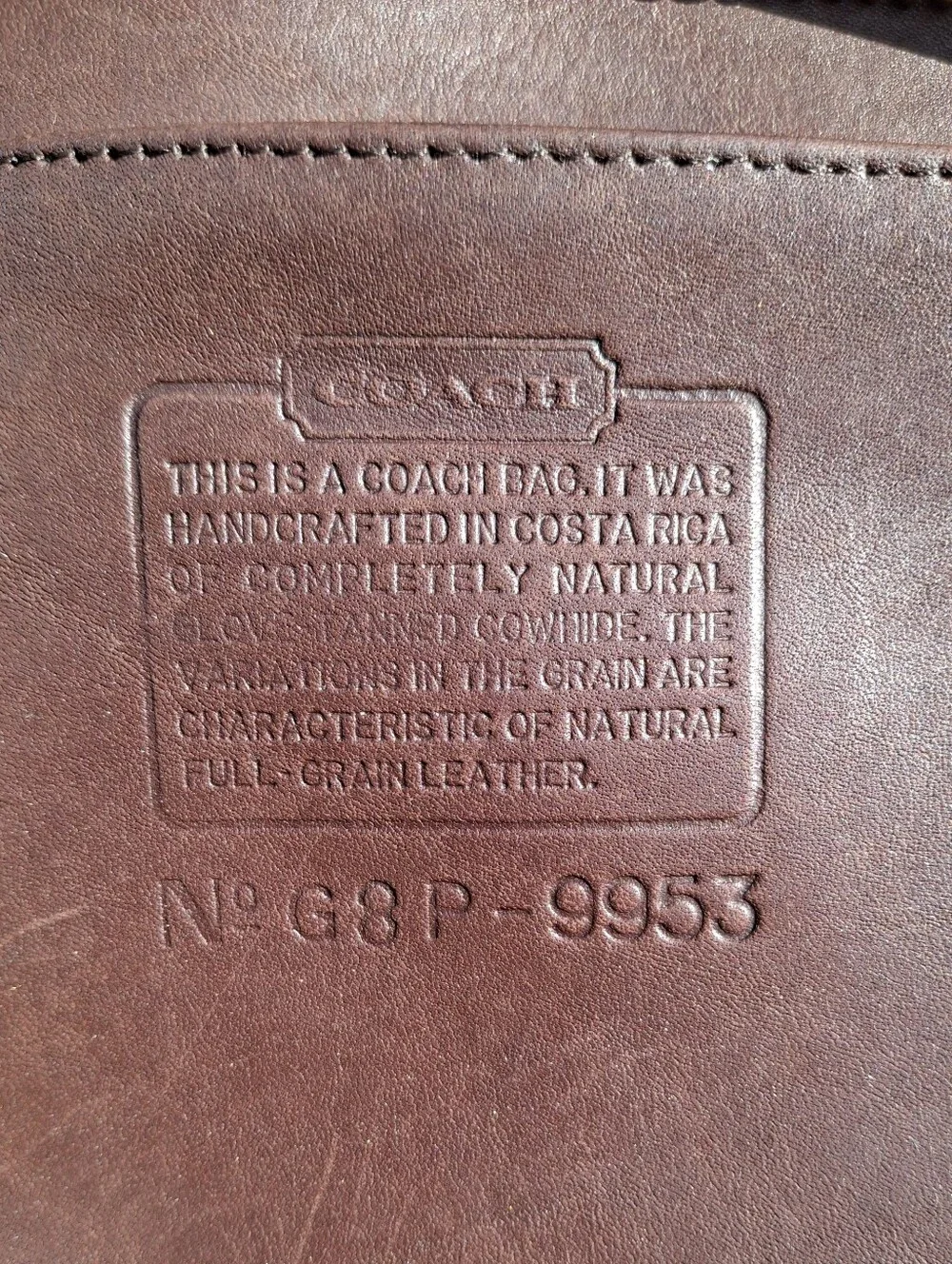 Coach vintage 1998